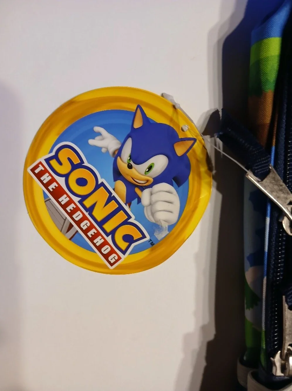 Sonic The Hedgehog Kids Backpack NWT 3D Molded School Book Bag Sega Tails Knuckl